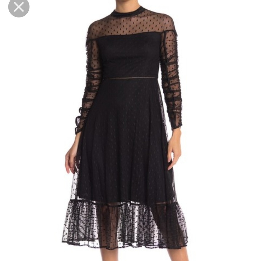 Victorian Glamm Dotted Dress Betsey Johnson